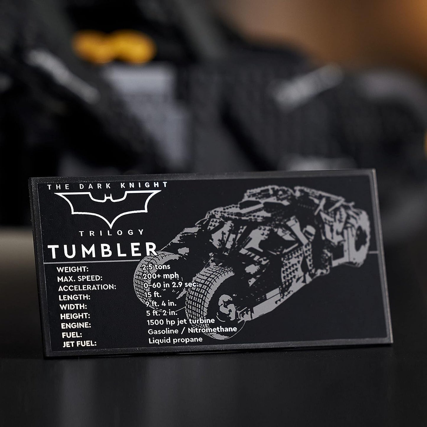(Standard packaging, Single) - LEGO 76240 DC Batman Batmobile Tumbler Iconic Car Model from The Dark Knight Trilogy, Building Set for Adults, Collectible Display Gift Idea