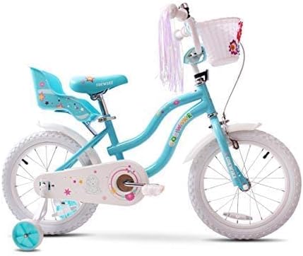 Kid's Bike Steel Frame Children Bicycle Little Princess Style 12-14-16-18-20 Inch with Training Wheel