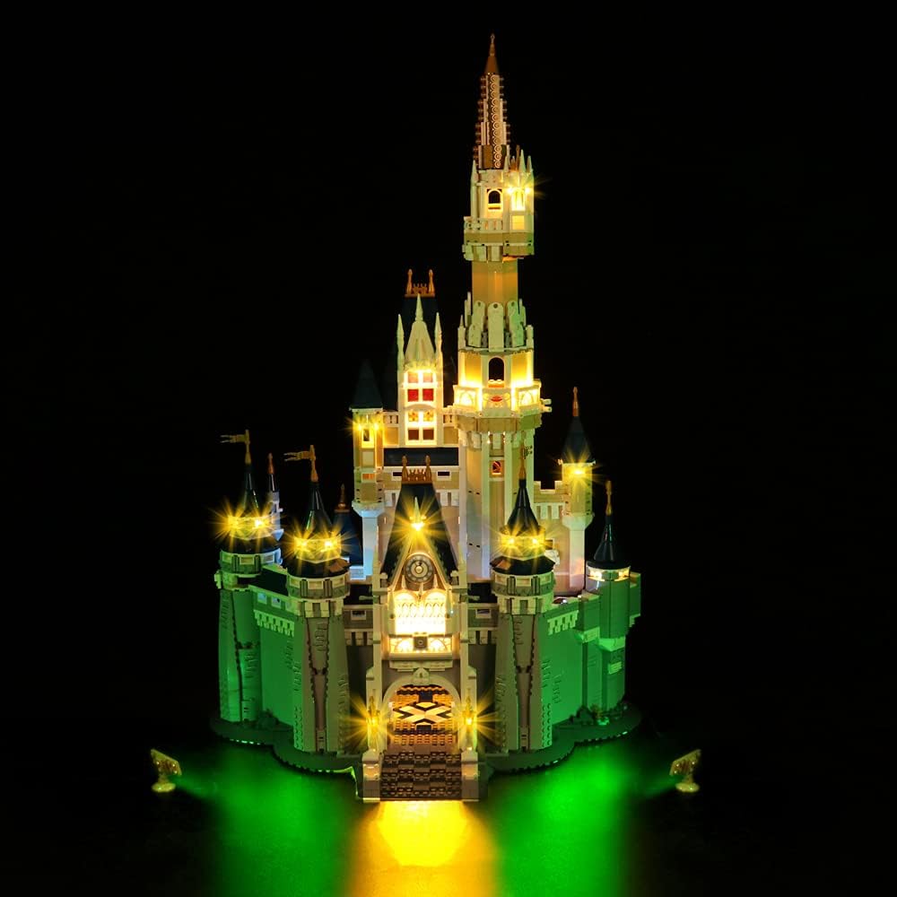 GC Light Kit for Lego® The Disney Castle 71040 (Lego Set is not Included) (Remote)