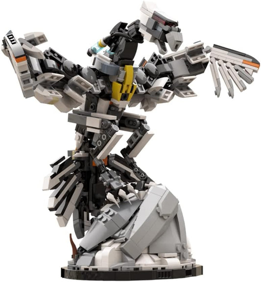Zero-Dawn Machine Shell-Walker Building Toy Set for Kid Adult Gaming Fans; Model of The Iconic Machine with Forbiden West Shell-Walker Figure, MOC Collectables Compatible with Lego Tallneck (1690 Pcs)