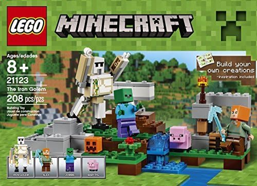 Minecraft LEGO 208 PCS The Iron Golem Brick Box Building Toys