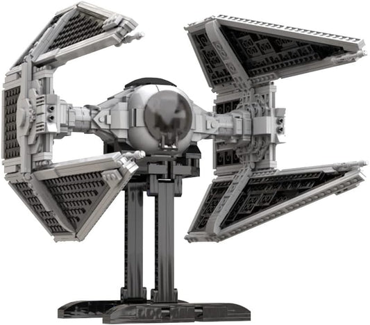 1212 Pieces UCS Interceptor Space Wars Imperial Fighter Building Blocks; Slim Tie Attack Starship Construction Toys,Ultimate Collector Display Model,Birthday Gift for Kids,Adults,Interstellar Fans