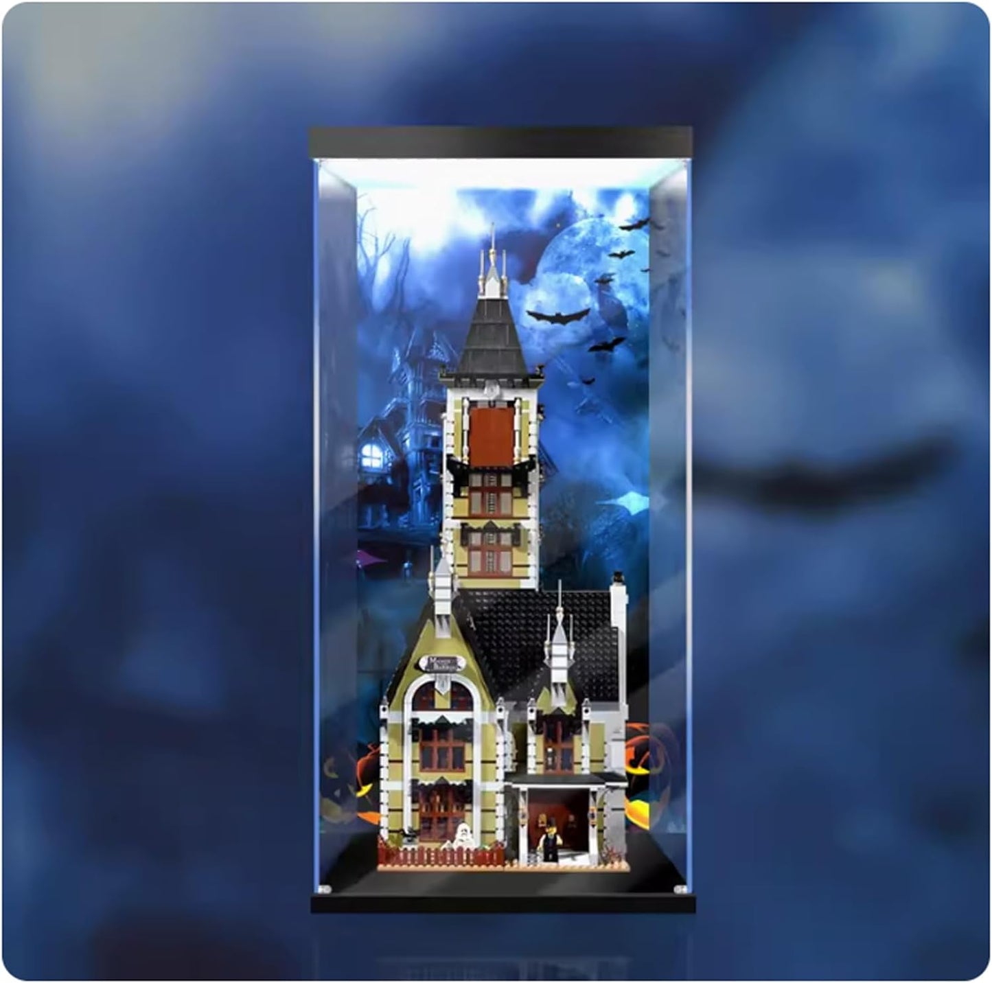 Compatible with Lego 10273 Disney Haunted Mansion Jumper Acrylic Display Case Transparent Dust Cover Mannequin Protective Storage Case - Model Not Included (2mm)
