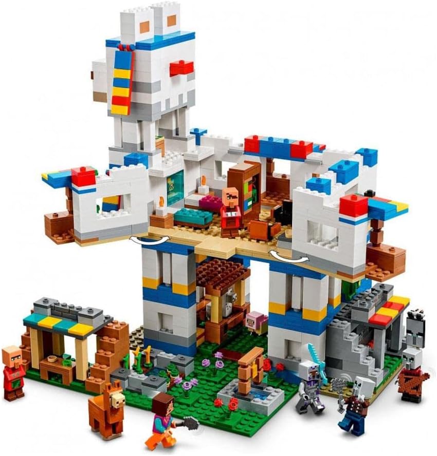 LEGO® Minecraft® The Llama Village 21188 Building Kit; Fun Animal Toy for Kids Aged 9+
