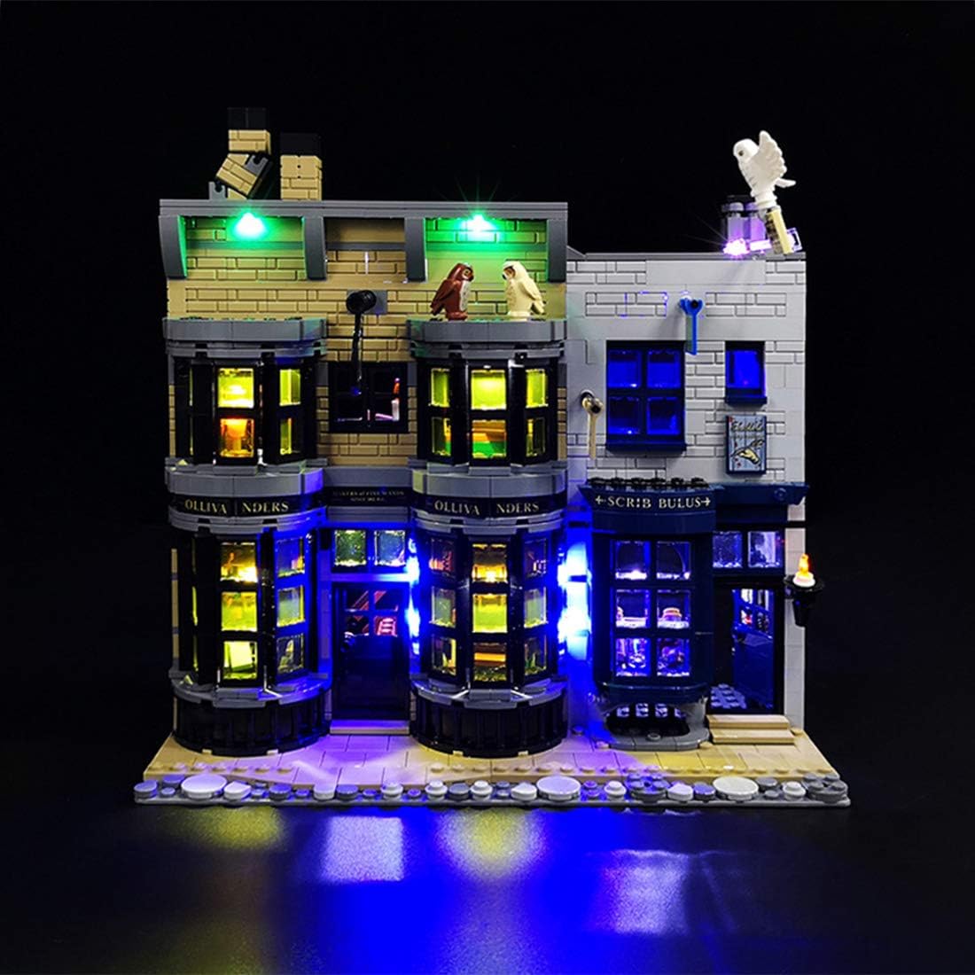 LED Light Kit for Harry Potter Diagon Alley 75978 Building Kit (2020), Lighting Kit Compatible with Lego 75978 Building Blocks Model, No Lego Set- Remote Control Version