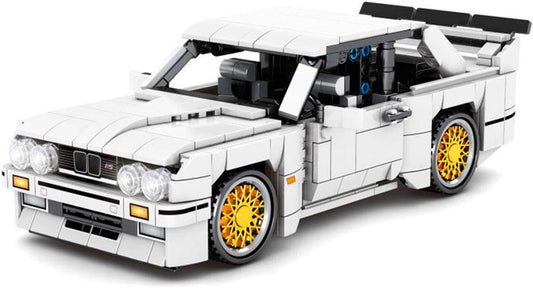 SAYN Technics Sports Car for BMW E30, 678 Pcs Technics Pull-Back Car Racing Car Building Bricks, Compatible with Lego Technic
