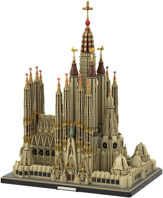 Sayotoo Architecture Spain Skyline Collection Sagrada Familia Building Kit; Barcelona City Model Toys; Sagrada Família Barcelona Building Blocks Set for The Advanced Builder and Adults (10055 Pieces)