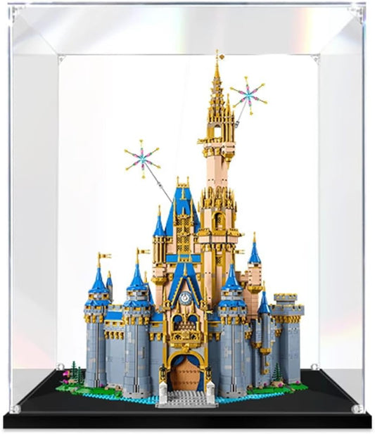 Acrylic Display Case Clear Show Box.Display Box for Lego 43222 New Disney Cinderella Castle Building Block Model. (Only Storage Box 3mm) (Clean version)