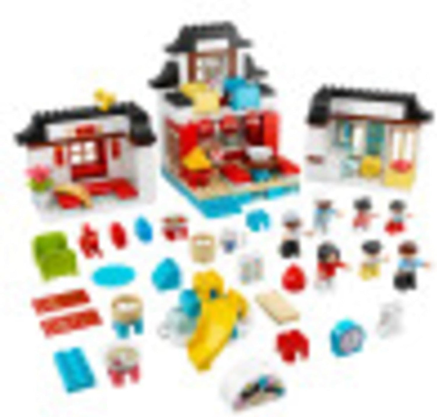 LEGO DUPLO Town Happy Childhood Moments 10943 Family House Toy Playset; Imaginative Play and Creative Fun for Kids, New 2021 (227 Pieces)