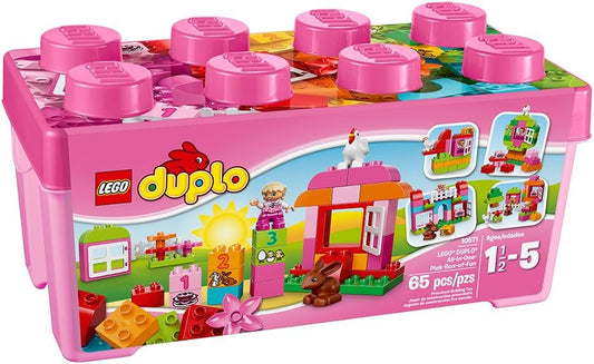 LEGO DUPLO All-in-One-Pink-Box-of-Fun 10571 Educational Toy for Toddlers