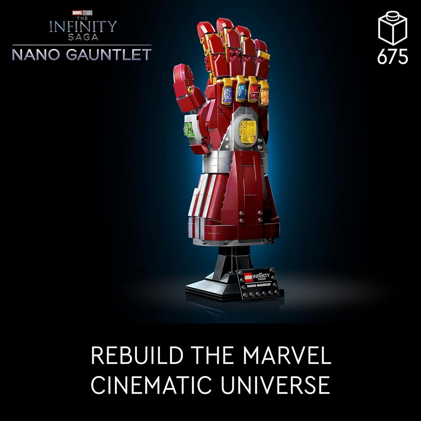 LEGO 76223 Marvel The Nano Infinity Glove, Thanos Set, Building Kit, Inifinity, Avengers Film: Endgame, Gift, for Adults