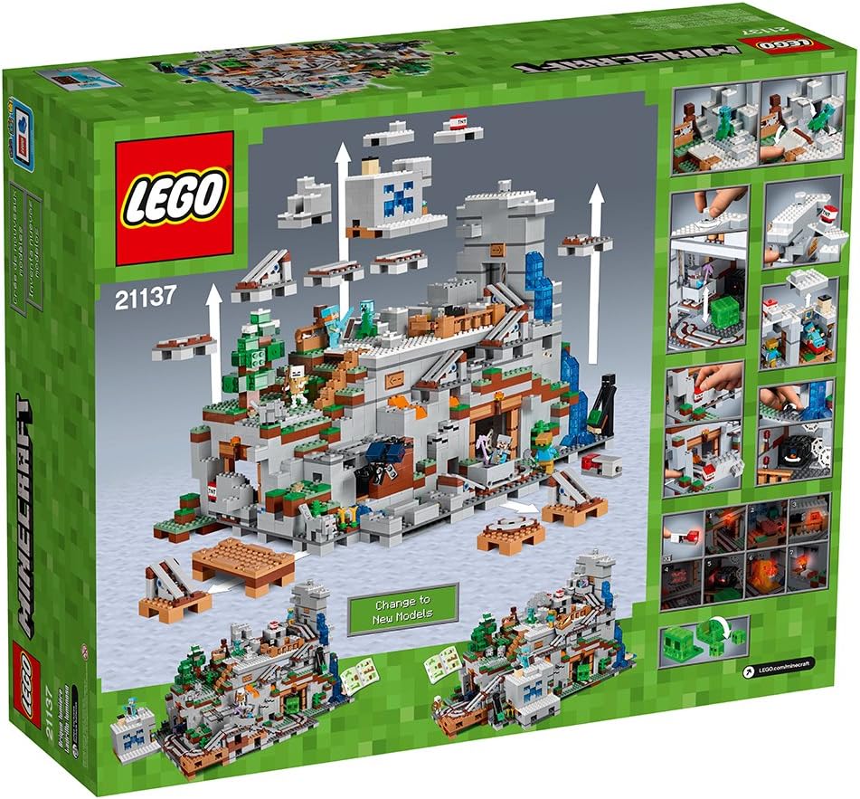 LEGO Minecraft The Mountain Cave 21137 Building Kit (2863 Piece)