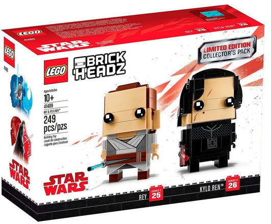 LEGO BrickHeadz Limited Edition Star Wars Rey and Kylo Ren Collectors Pack