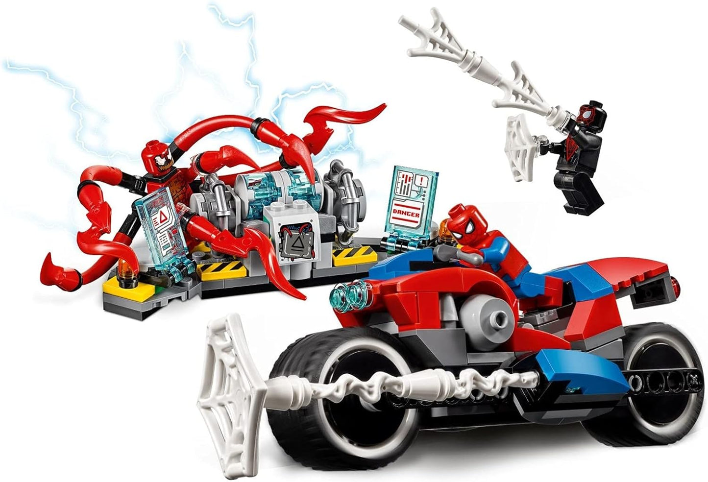LEGO 76113 Super Heroes Spider-Man Bike Rescue Building Set, Marvel Toy Vehicles for Kids