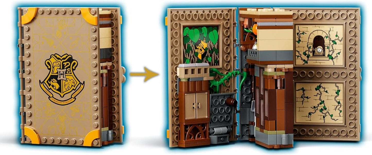 LEGO® Harry Potter™ Hogwarts™ Moment: Herbology Class 76384 Brick-Built; Professor Sprout’s Classroom in a Brick Book Playset