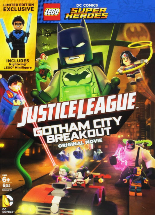 LEGO DC Comics Super Heroes: Justice League: Gotham City Breakout w/Figurine (DVD w/LEGO Batman $5 Movie Money)
