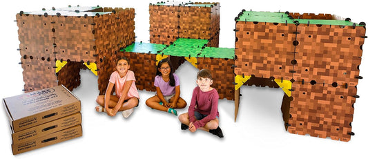 Minecraft Explorer Kit - Build Minecraft in The Real World - Endless Play for Ages 8 and Up - Build Forts, Mazes, Tunnels, and More - Durable, Reusable, and Made in USA (3 Pack)