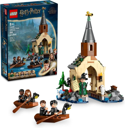LEGO Harry Potter Hogwarts Castle Boathouse, Fantasy Harry Potter Toy for Boys and Girls with 2 Buildable Boats and 5 Minifigures, Castle Toy Birthday Gift Idea for Kids Ages 8 and Up, 76426
