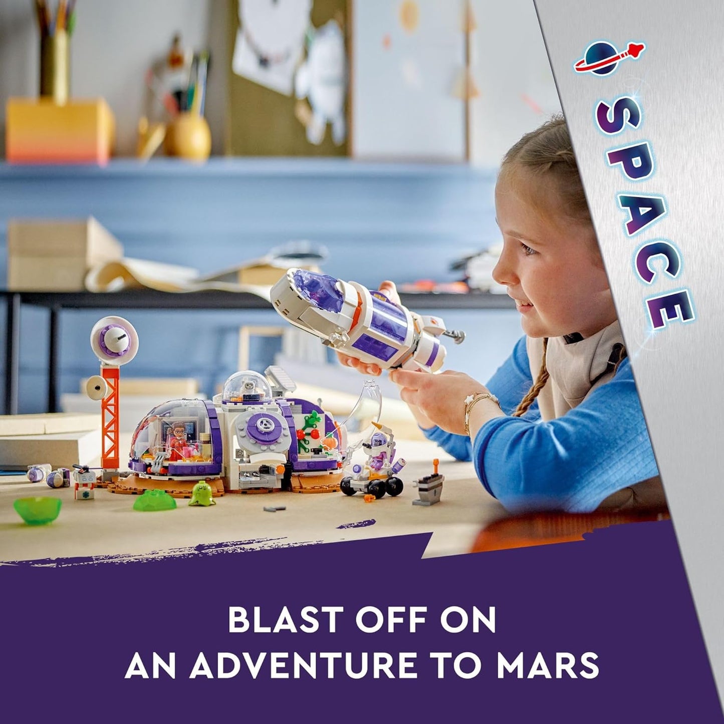 LEGO Friends Mars Space Base and Rocket Set, Science Toy for Pretend Play with 3 Mini-Dolls and Spaceship Toy, Gift for Girls, Boys and Kids Ages 8 and Up who Love Tech and Outer Space Toys, 42605