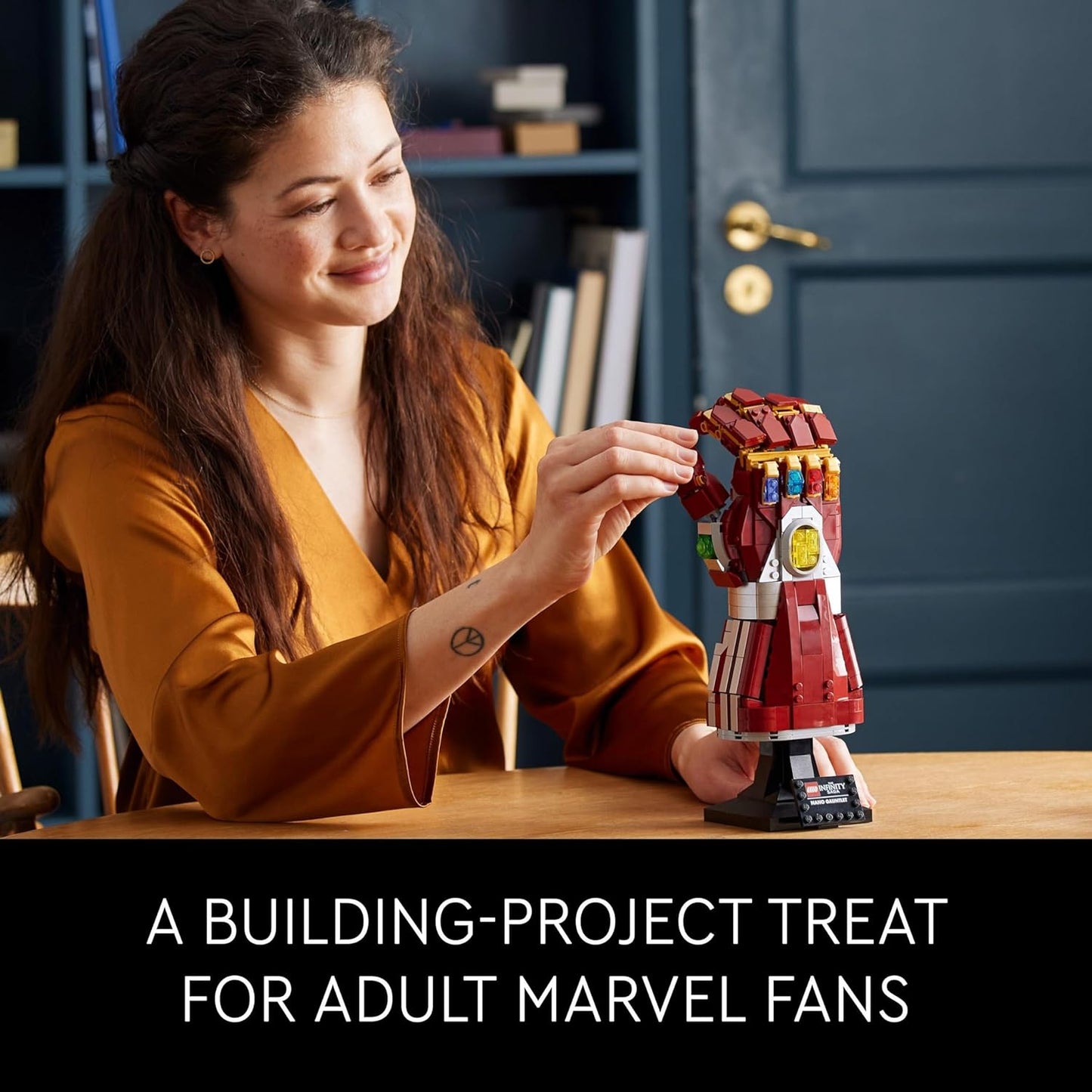 LEGO 76223 Marvel The Nano Infinity Glove, Thanos Set, Building Kit, Inifinity, Avengers Film: Endgame, Gift, for Adults