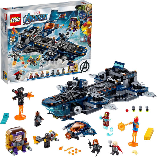 Lego 76153 Super Heroes Marvel Avengers Helicarrier Toy with Iron Man, Thor & Captain Marvel, Super Heroes Series