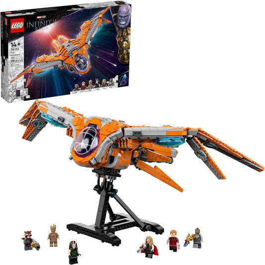 LEGO Marvel The Guardians' Ship 76193 Building Toy - Large Avengers Spaceship Model with Thor & Star-Lord Minifigures, Superhero Movie Inspired Set, Gift for Boys, Girls, Kids, and Teenagers