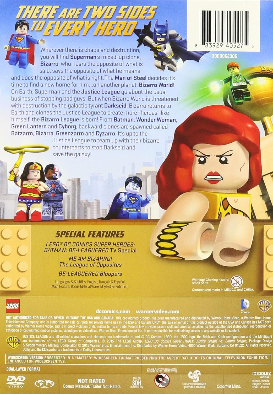 LEGO: DC Comics Super Heroes: Justice League vs. Bizarro League wFigurine (DVD w/LEGO Batman $5 Movie Money)
