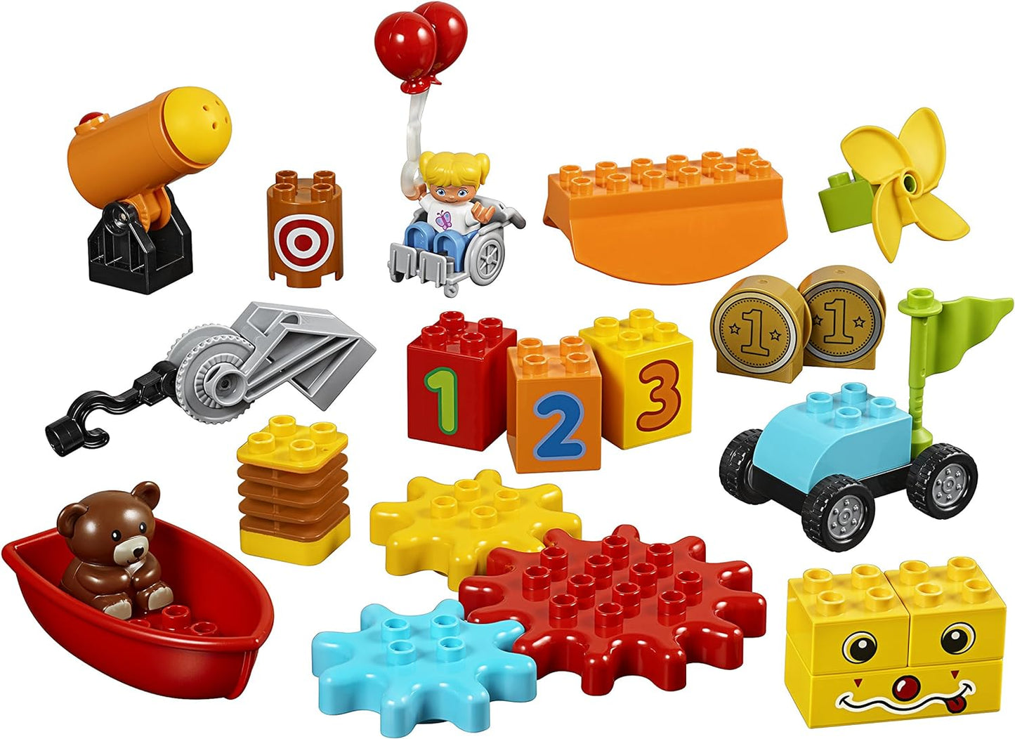 LEGO Education DUPLO Steam Park 45024, Fun STEM Educational Toy, Steam Learning for Girls & Boys Ages 3 & Up (240Piece)