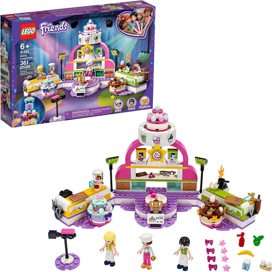 LEGO Friends Baking Competition 41393 Building Kit, Set Baking Toy, Featuring 3 Friends Characters and Toy Cakes (361 Pieces)