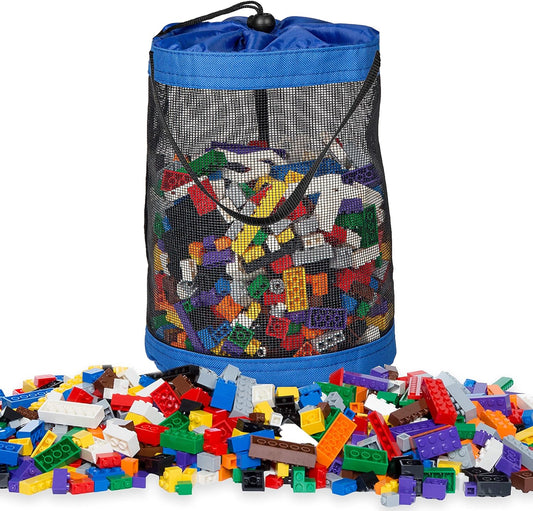 Play Platoon 1120 Piece Building Bricks Play Set, 10 Classic Colors Bricks, Includes Wheels, Tires, Axles, Windows & Door Pieces- Compatible with Lego Sets
