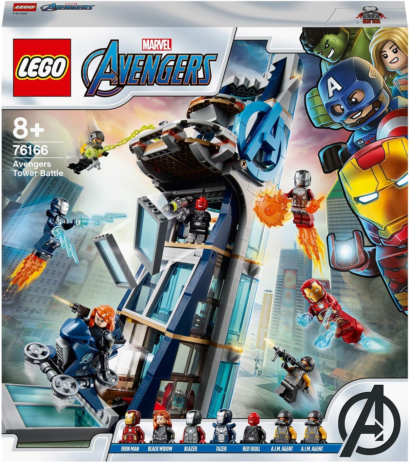 Lego 76166 Marvel Avengers Tower Battle Set with Iron Man, Black Widow & Red Skull
