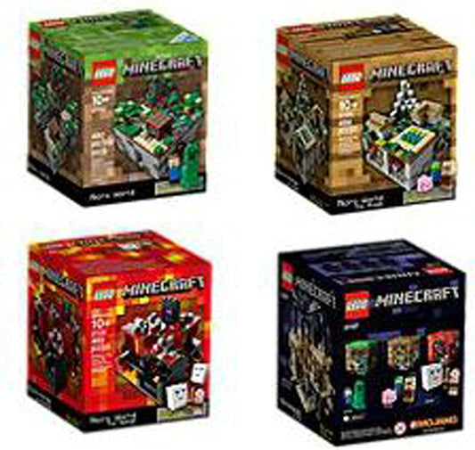 LEGO Minecraft Set Lego Minecraft Collection 4 Set [21102, 21105, 21106, 21107]