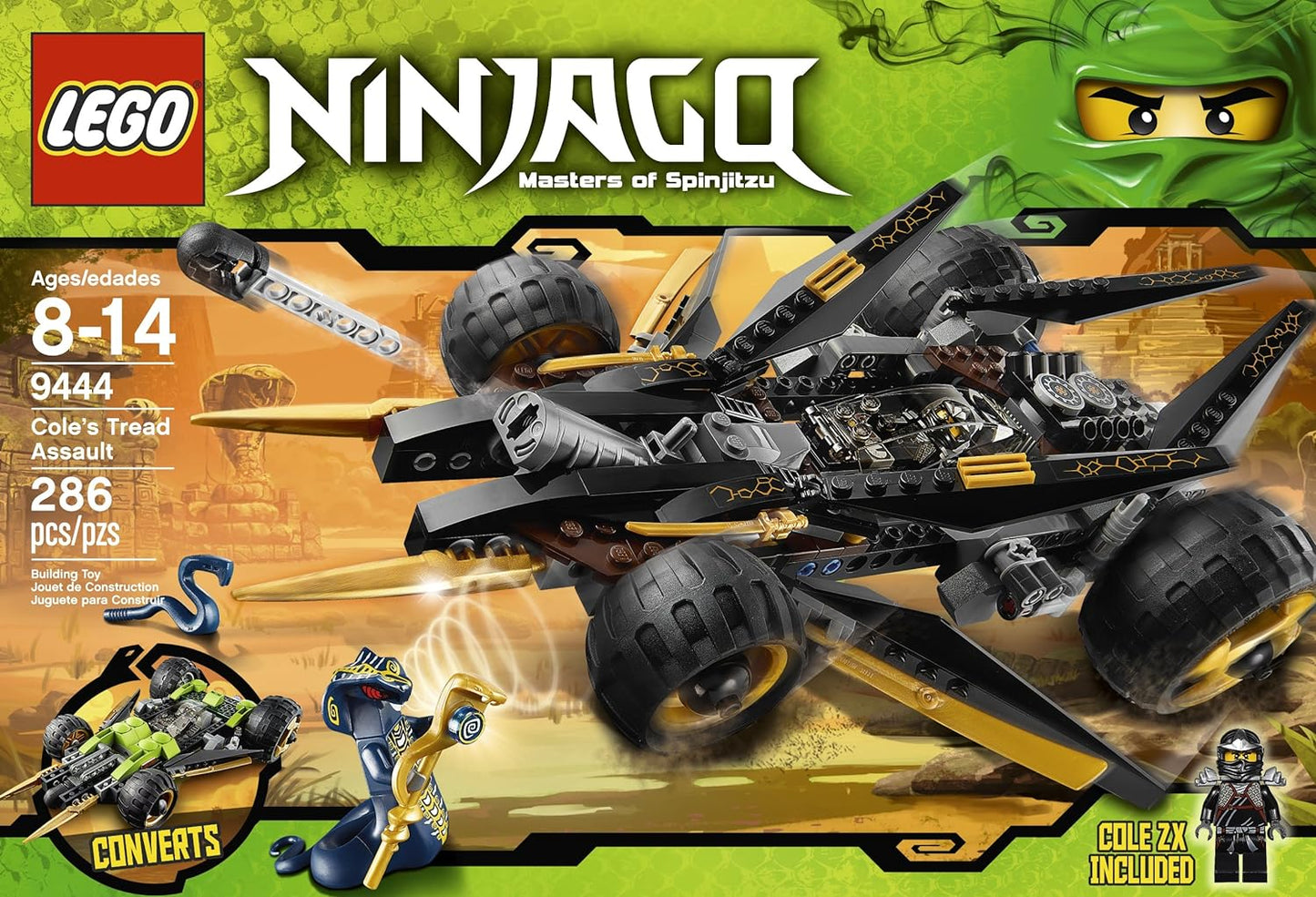 LEGO Ninjago Cole's Tread Assault 9444