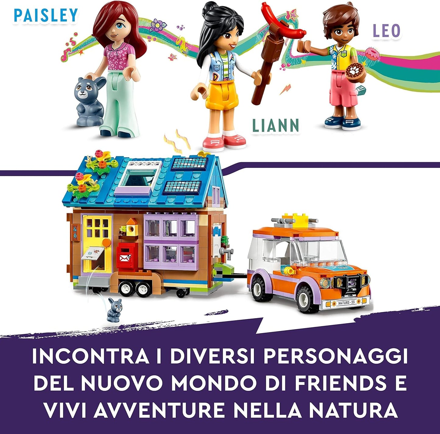LEGO Friends 41735 Portable Little House Toy Blocks, Present, Pretend Play, Home, Girls, Ages 7 and Up