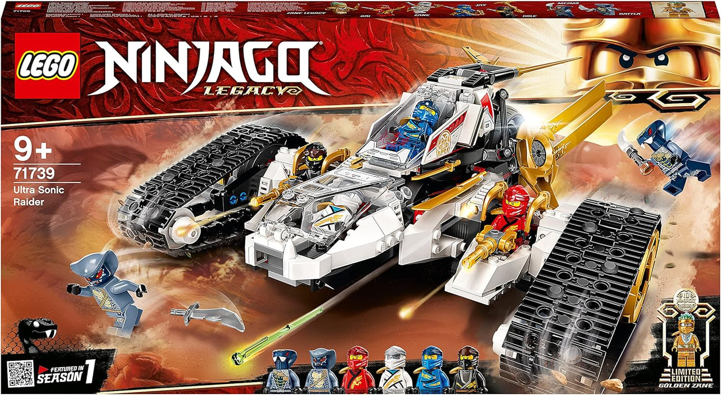 LEGO 71739 Ninjago The All-Terrain Ultrasonic - Motorcycle Toy, Construction Set for Children with Mini Ninja Zane Figure