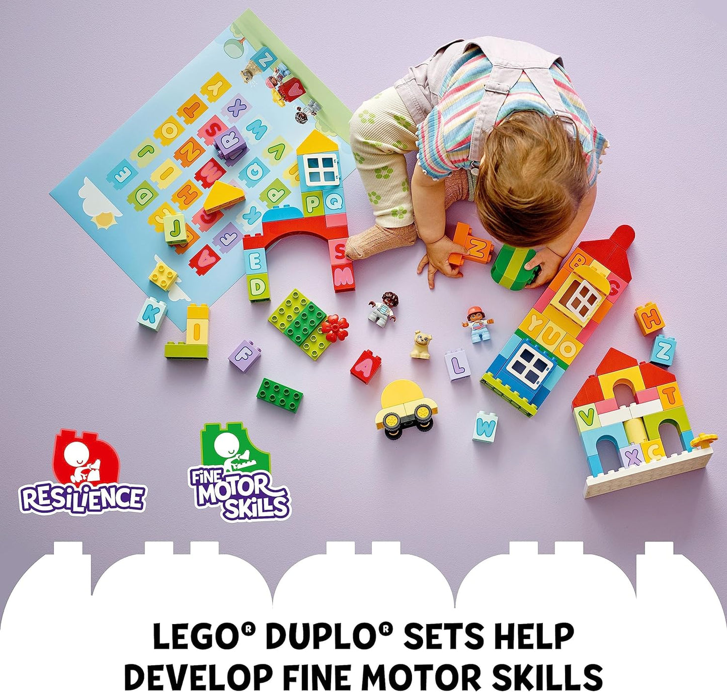 LEGO Duplo Classic 10935 The City Talphabet, Educational Toy, Learn Colours and Letters