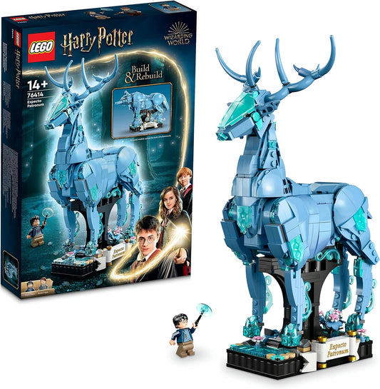 LEGO 76414 Harry Potter Experience Patronum, Guardian Spirit, Come! Toy Blocks, Present, Fantasy Magic, Boys, Girls, Ages 14 and up