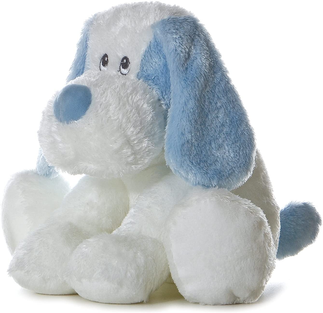 EBBA Scruff Dog Blue Baby Plush Stuffed Animal 9"